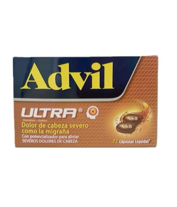 ADVIL ULTRA CAJA X 72 CAPSULAS LIQUIDAS